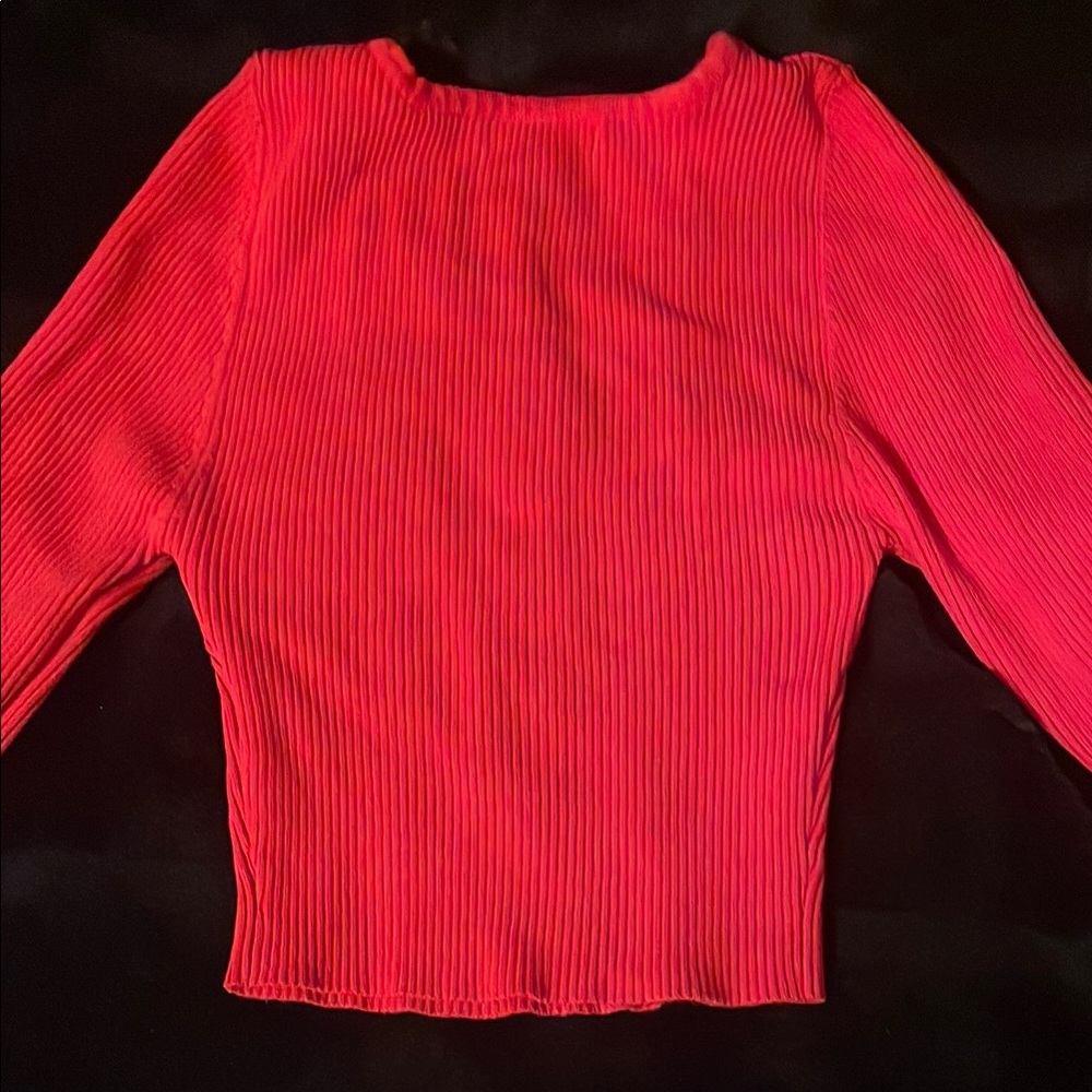 Love Tree Red Ribbed long sleeve - Picture 2 of 2
